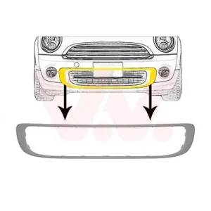 VAN WEZEL Grille de ventilation, pare-chocs pour MINI: MINI (Ref: 0508597)