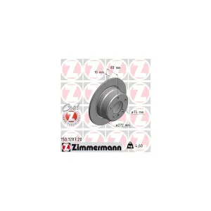 Disque De Frein Zimmermann 150.1287.20 Bmw
