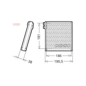 DENSO Evaporateur climatisation pour FIAT: Ducato (Ref: DEV09103)