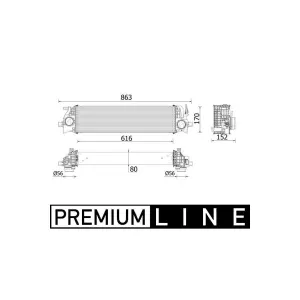 MAHLE CI 554 000P Intercooler