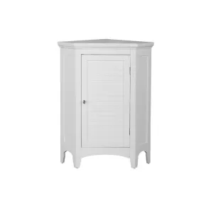 Teamson Armoire d angle en bois, blanche