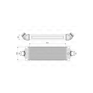 VALEO Intercooler, échangeur pour FORD: Transit/Tourneo (Ref: 818644)