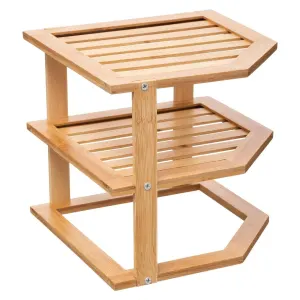 Etagère d'angle 25cm 2 niveaux