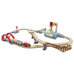 Circuit de train de cargaison avec port maritime - Hape