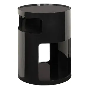 Table d'Appoint Design Ashdal 45cm Noir