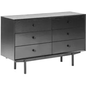 Commode À 6 Tiroirs Alcester Noir
