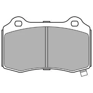 DELPHI LP3281 Plaquettes de frein