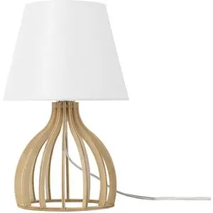Lampe À Poser Agueda Marron/blanc