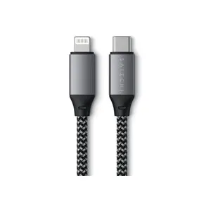 Câble Usb-c Vers Lightning - 25cm Gris Satechi