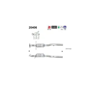 AS Catalyseur pour FORD: Focus (Ref: 20406)