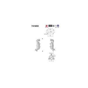 AS 74165D Catalyseur