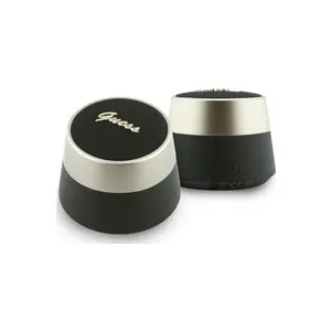 Enceinte Bluetooth Guess Script avec logo métallique, 5W - Noir