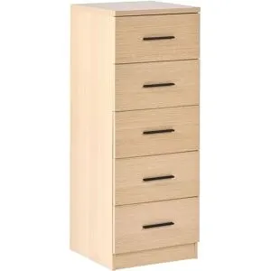 Commode À 5 Tiroirs Kitimat Marron Clair