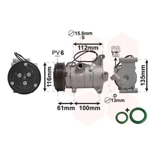 VAN WEZEL Compresseur, climatisation pour MAZDA: 2 (Ref: 2701K700)