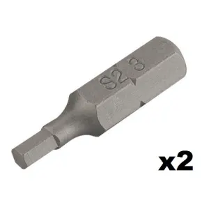 Embout de vissage hexagonal n°5 (25mm) - 2 pièces
