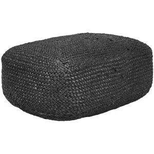 Pouf Isarda Jute Noir