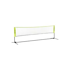 SPORTNOW Filet de badminton, filet portable, hauteur ajustable 107-155 cm, avec sac de transport, c…