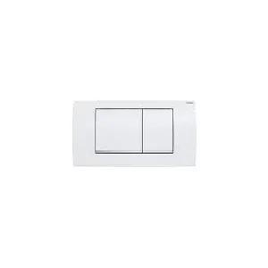 Geberit Plaque de commande Twinline 30 Pl/Dr blanche, rayure chromée, pour chasse 2-Mg. (115899KJ1)