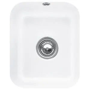 V&B; Évier sous-plan Cisterna 45 m, garniture évacuation, excentrique, blanc mat C-plus ; Villeroy…