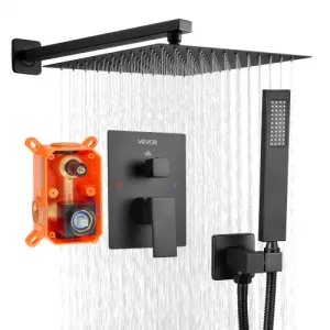 VEVOR Ensemble de Robinetterie de Douche Encastrable, Système de Douche de Pluie avec Pommeau de Tê…