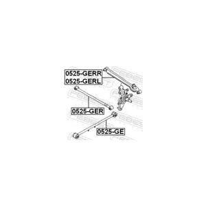 FEBEST Triangle de suspension pour MAZDA: MX6, 626 (Ref: 0525-GER)