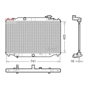 Radiateur Drm44053 Denso Denso Drm44053 Mazda