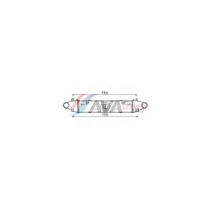 AVA COOLING SYSTEMS MSA4556 Intercooler