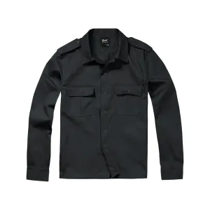 US Chemise à manches longues e - Olive / M