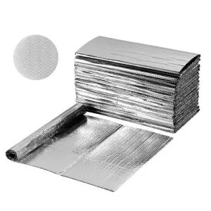 VEVOR Isolant thermique double réfléchissant, 16 pcs, feuille d'isolation barrière radiante à bulle…