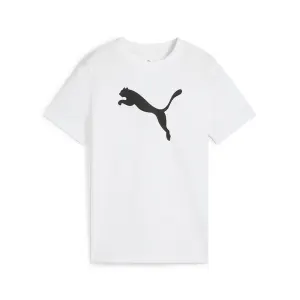 Puma ESS Cat Logo Tee B, taille M Garçon couleur Blanc