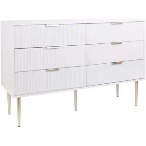 Commode À 6 Tiroirs Soho Blanc
