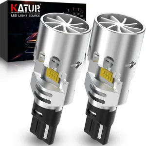 KATUR Ampoule LED W16W 700 % de luminosité, Compatible CANBUS sans code d'erreur, blanc 6500 K, 600…