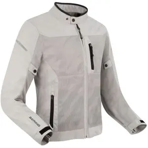Blouson Moto Bering OZONE Argent
