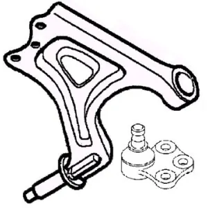 SIDEM Triangle de suspension pour SAAB: 9-5 (Ref: 61072)