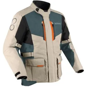 Veste Moto Bering SIBERIA Beige/Gris
