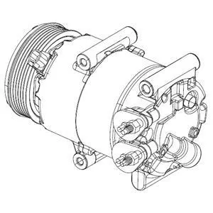 DELPHI Compresseur, climatisation pour FORD: Fiesta (Ref: CS20324)