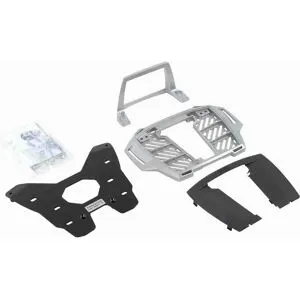 Support top case Hepco & Becker Alurack - argent