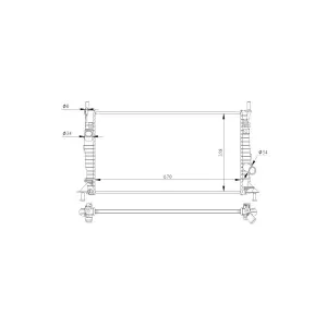 Radiateur Nrf 550014 Mazda