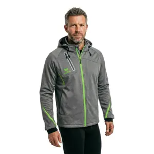 Erima Softshelljacke Function - grau melange/green gecko