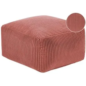 Pouf Mukki Coton Rouge Clair