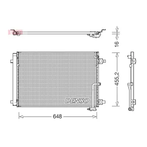 DENSO Condenseur, climatisation pour AUDI: A8, S8 (Ref: DCN02045)