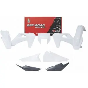 Kit plastiques R-tech 6 p blanc-gris anthracite Gris