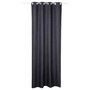 Rideau isolant à œillets eliat 140x260cm noir