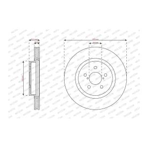 Disque De Frein Ferodo Ddf2863c Subaru