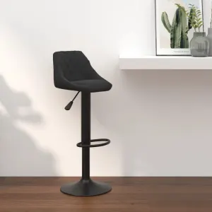 Tabouret de bar gris clair velours