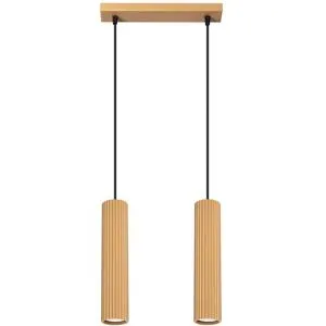 Suspension Aluminium Doré Gu10 2 Karbon