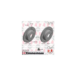 ZIMMERMANN 150.2902.53 Disque de frein