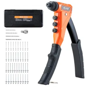 VEVOR Riveteuse Manuelle à Une Main, Kit d'Outils à Riveter Complet, pour Métal Automobile Maison…
