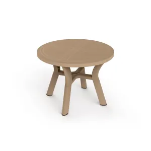 Table Dalia Ø 100 Cm Polypropylène Recyclé - Sable