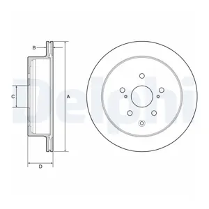DELPHI Disques de frein pour LEXUS: RX (Ref: BG4929C)